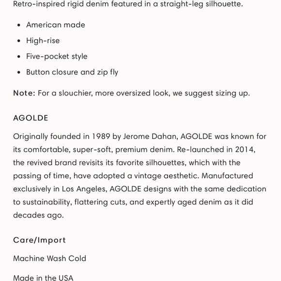 AGOLDE 90’s Mid Rise Jeans size 28 - Picture 10 of 14